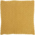 Mustard Yellow Chunky Braid Throw Pillow